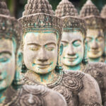 Vishnu,Statues,At,Wat,Thmei,In,Siem,Reap,Cambodia.,Beautiful