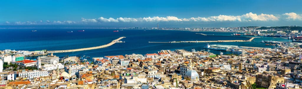 Panorama,Of,The,City,Centre,Of,Algiers,,The,Capital,Of