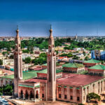 The,Aerial,View,To,Saudique,Grand,Mosque,In,Nouakchott,In
