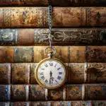 Vintage,Clock,Hanging,On,A,Chain,On,The,Background,Of