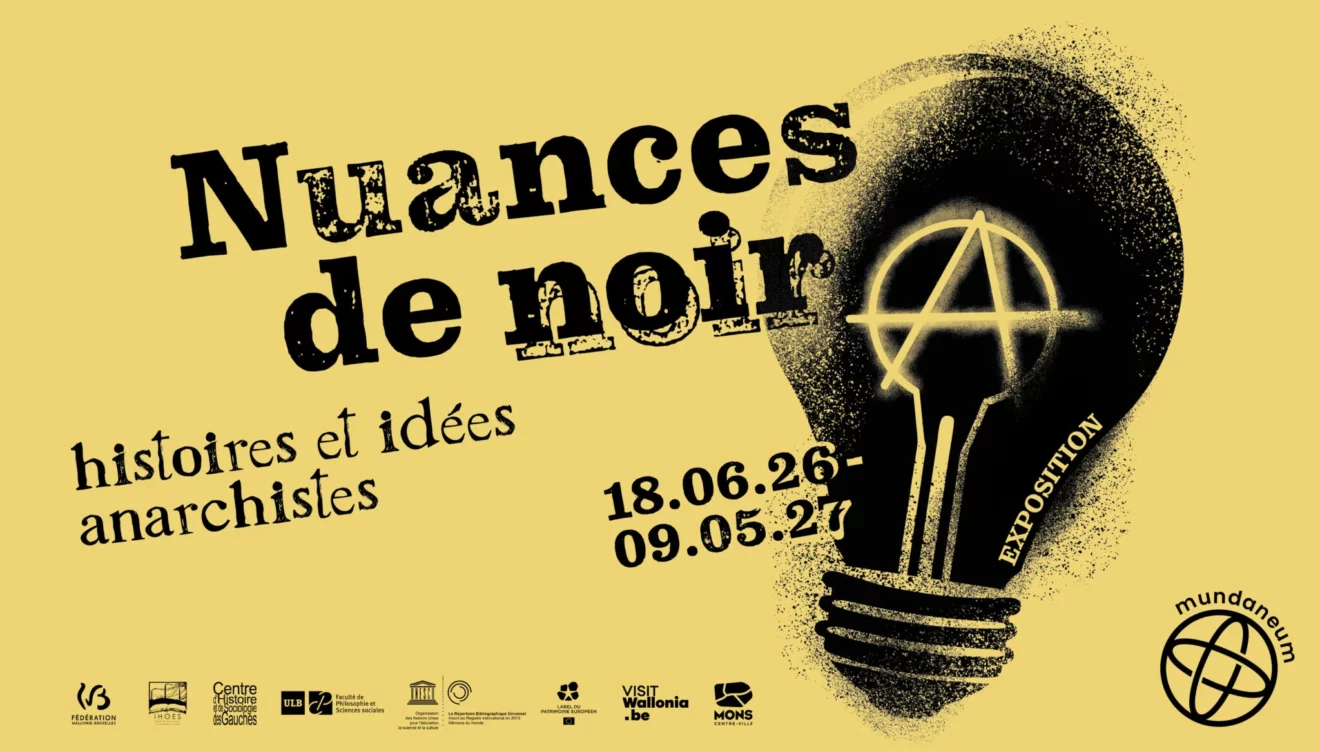 Affiche exposition Nuances de noir. Histoires et idées anarchistes 
